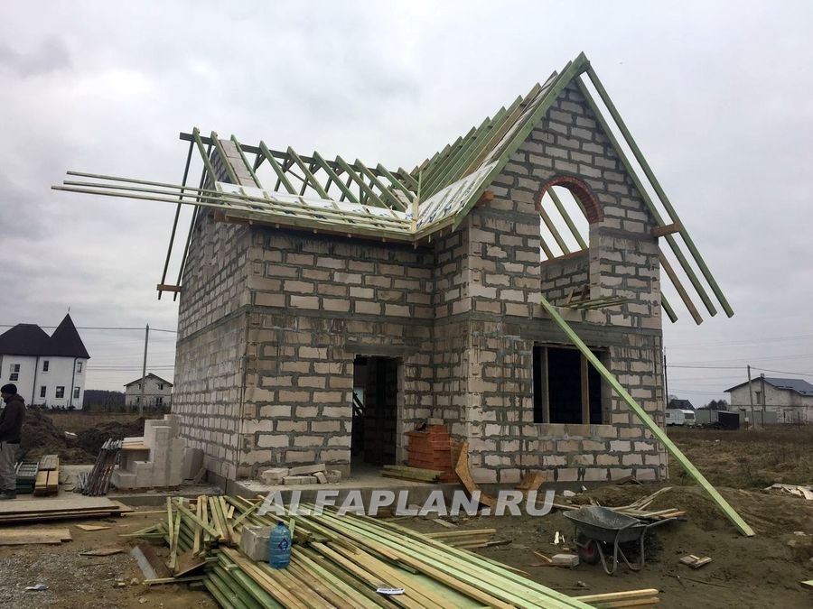 Строительство дома по проекту 103B - фото №32