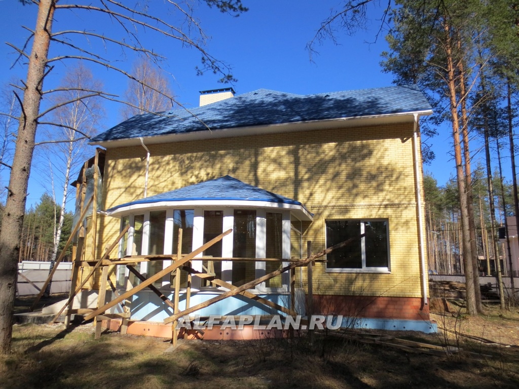 Строительство дома по проекту 49E - фото №2