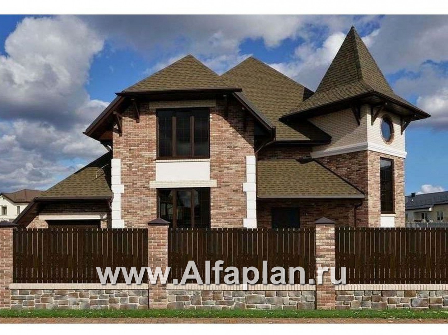 Проекты домов Альфаплан - «Баттерфляй» - коттедж для углового участка - дополнительное изображение №4