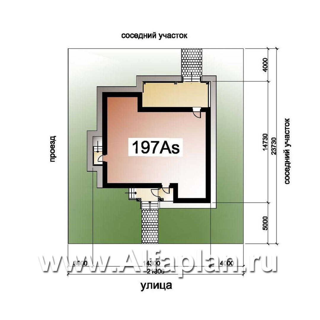 Проекты домов Альфаплан - «Айвенго»- двуxэтажный особняк для большой семьи с жилой мансардой - дополнительное изображение №1