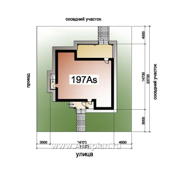 Проекты домов Альфаплан - «Айвенго»- двуxэтажный особняк для большой семьи с жилой мансардой - превью дополнительного изображения №1