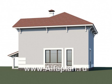Проекты домов Альфаплан - «Линия жизни» - удобный дом для небольшой семьи - превью дополнительного изображения №1