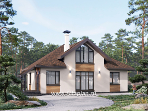 Превью проекта ««Тигода» - проект простого дома с мансардой, в скандинавском стиле»