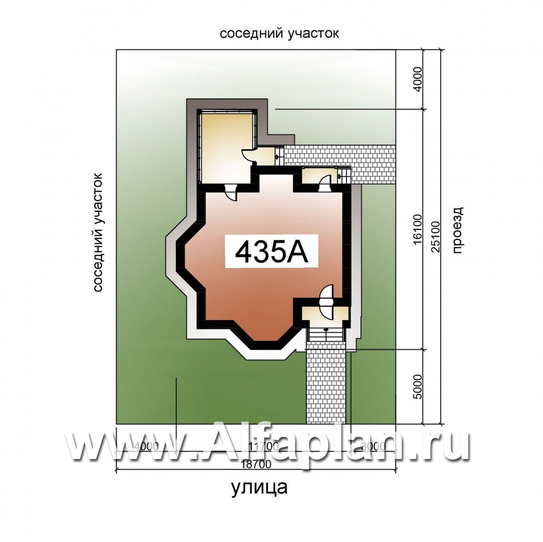 Проекты домов Альфаплан - «Бригантина» - коттедж с компактным планом - дополнительное изображение №2