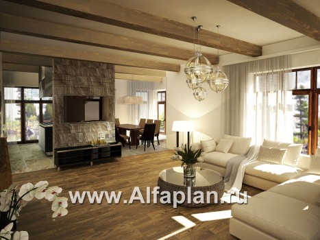 Проекты домов Альфаплан - Альпийское шале - превью дополнительного изображения №4
