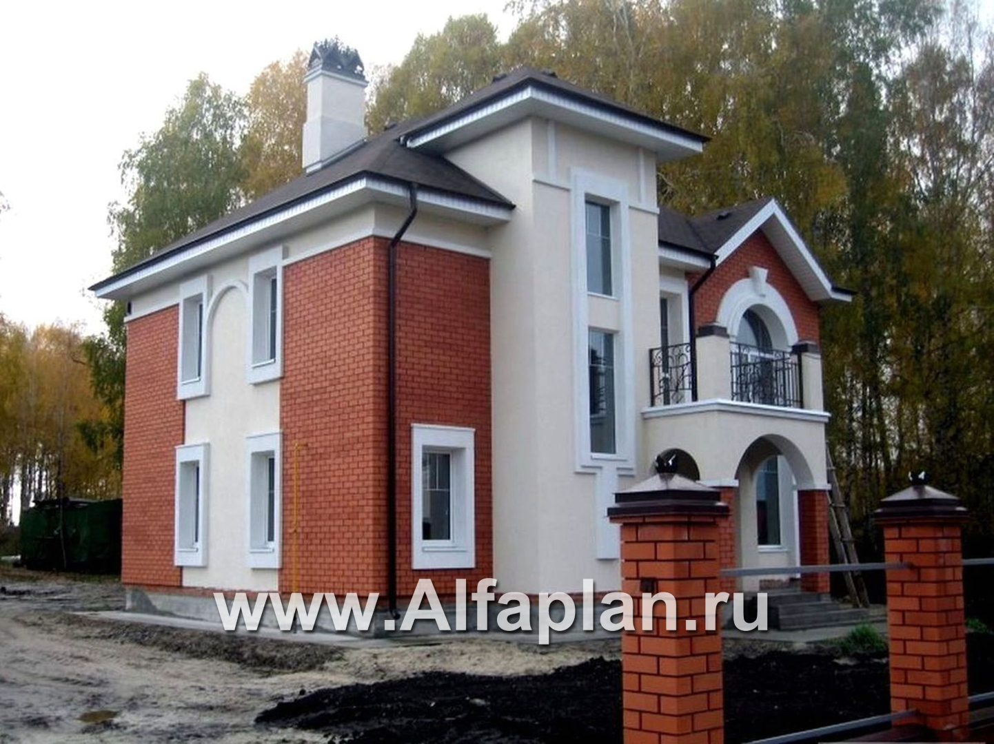 Проекты домов Альфаплан - «Разумовский» - элегантный загородный дом - дополнительное изображение №4